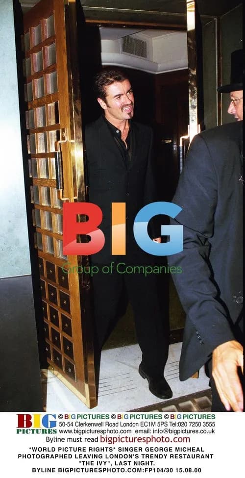 George Michael Leaving London's The Ivy