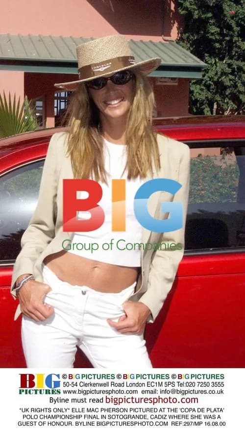 Elle Macpherson at Polo Final in Sotogrande