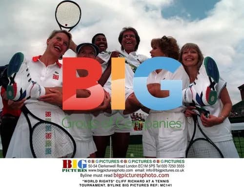 Cliff Richard at Tennis Tournament