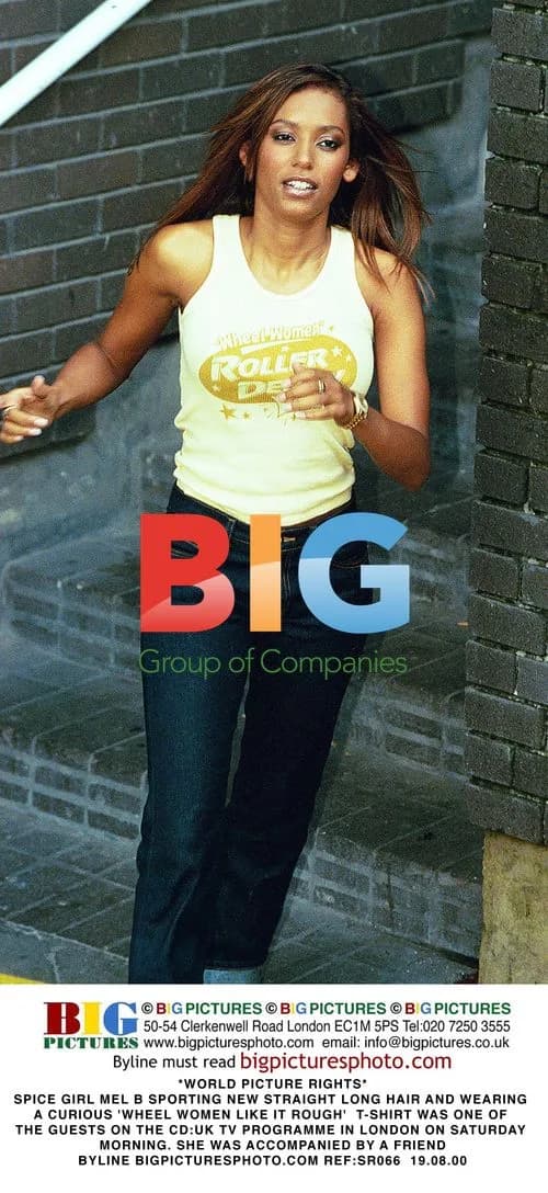 Mel B on CD:UK TV in London