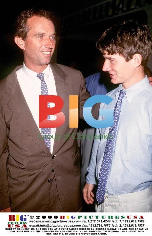 Robert Kennedy Jr. and Son at Fundraiser
