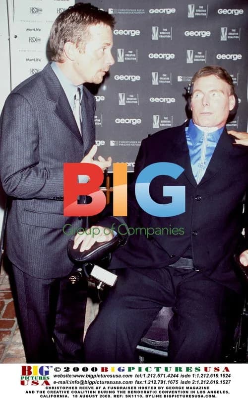 Christopher Reeve at Democratic Convention Fundraiser