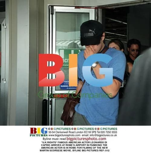 Leonardo DiCaprio Arrives in Rome for Filming
