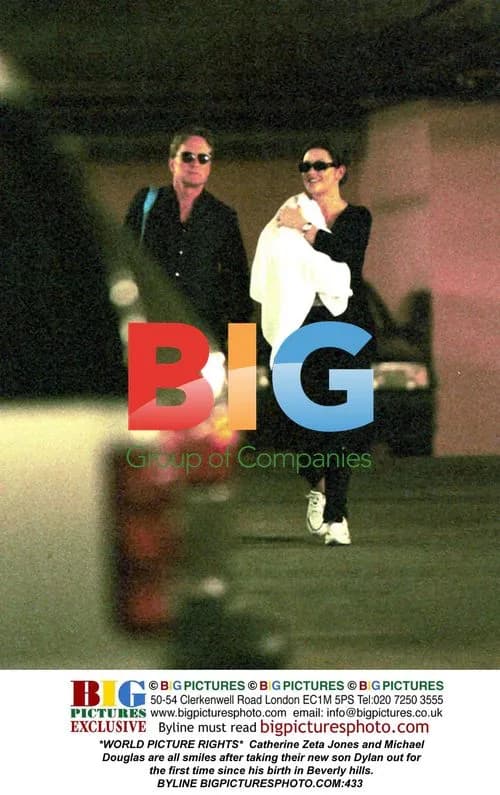 Catherine Zeta Jones and Michael Douglas with son Dylan