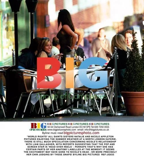 All Saints Sisters Natalie and Nicole Appleton Spotted Out