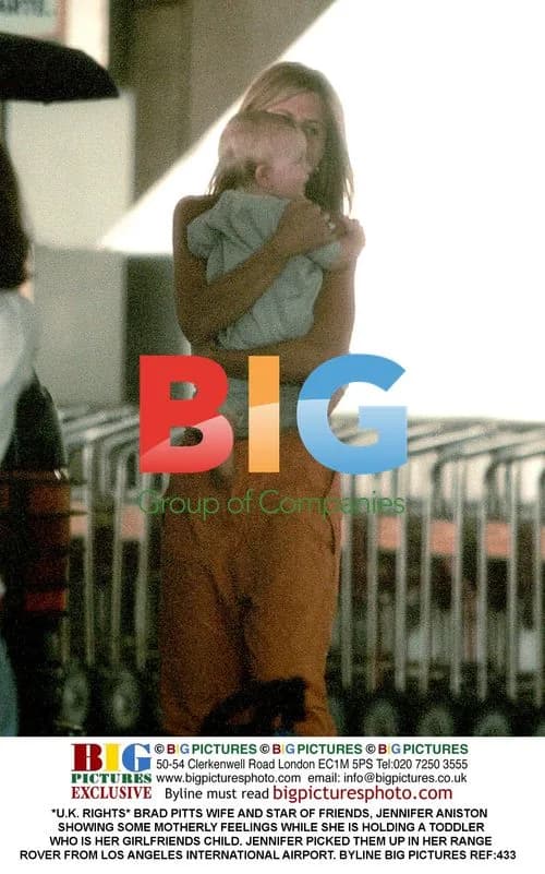 Jennifer Aniston with Toddler after Airport