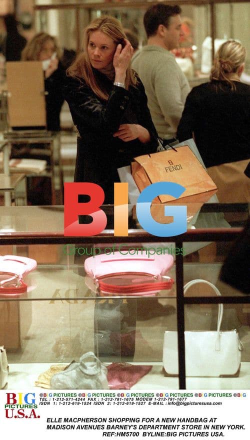 ELLE MACPHERSON SHOPPING AT BARNEYS