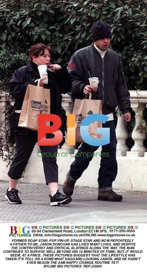 Jason Donovan Out Shopping