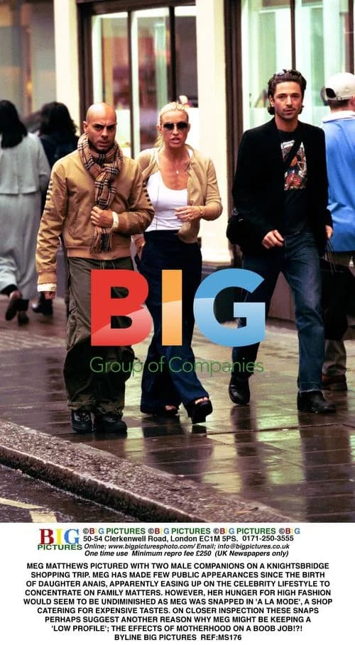 Meg Matthews on Knightsbridge Shopping Trip