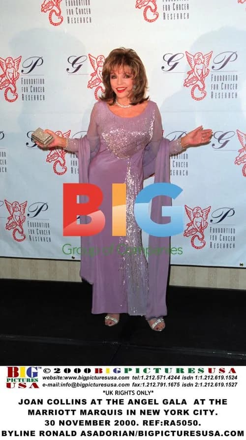 Joan Collins at Angel Gala in New York