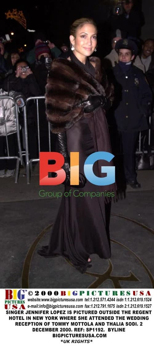 Jennifer Lopez at wedding reception