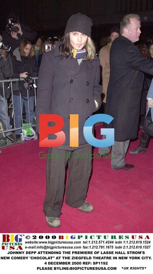 Johnny Depp at "Chocolat" NYC premiere