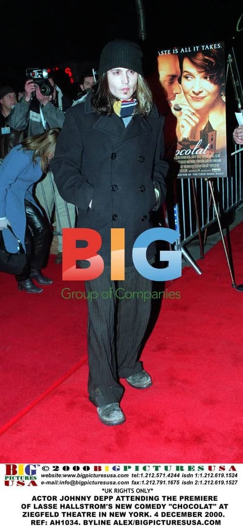 Johnny Depp at Chocolat Premiere