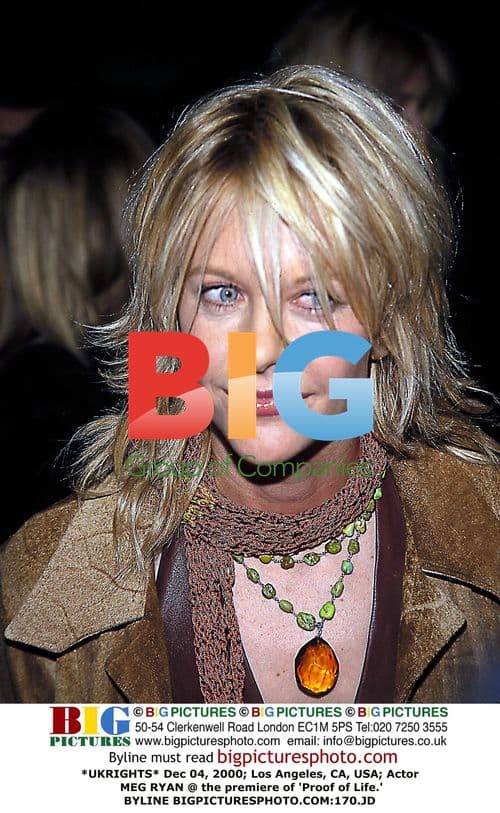 Meg Ryan at 'Proof of Life' Premiere