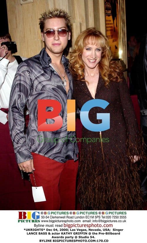 LANCE BASS & KATHY GRIFFIN at Billboard Awards party