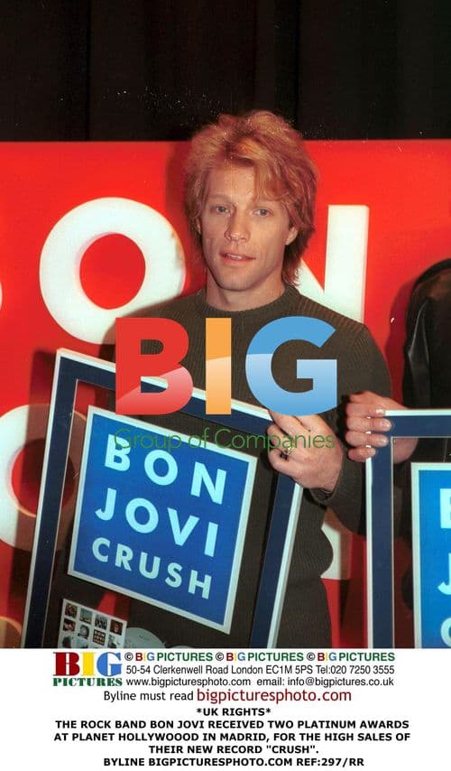 Bon Jovi Receives Platinum Awards in Madrid
