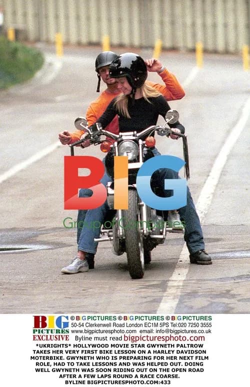 Gwyneth Paltrow Takes Motorcycle Lesson
