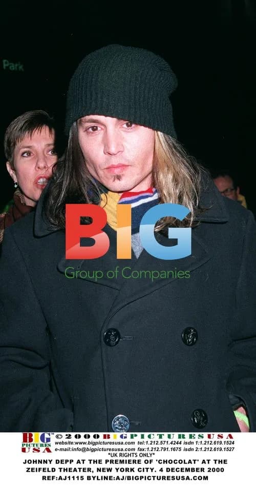Johnny Depp at 'Chocolat' Premiere