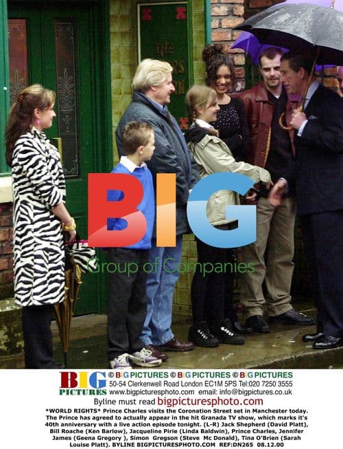 Prince Charles Visits Coronation Street Set
