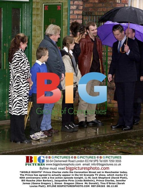 Prince Charles Visits Coronation Street Set