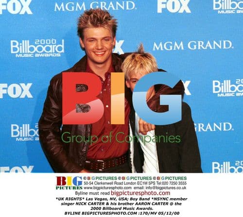 NSYNC's Nick Carter & brother Aaron at Billboard Awards