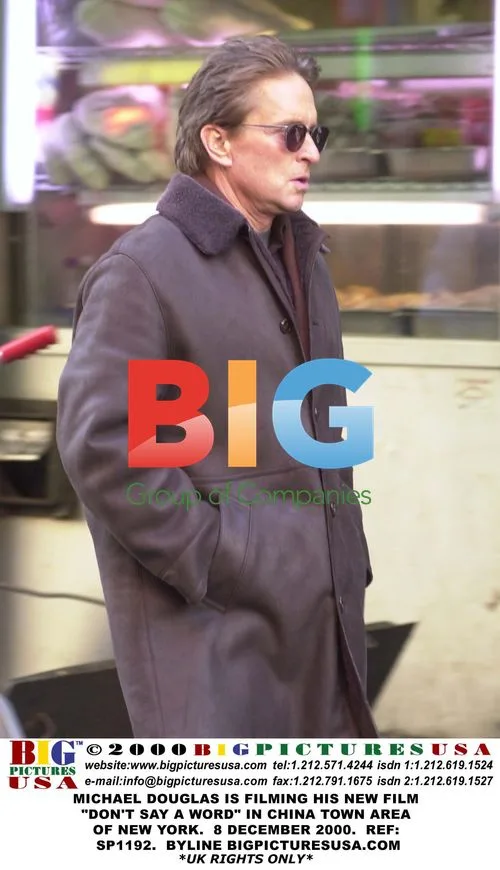 Michael Douglas Films "Don't Say a Word" in NYC