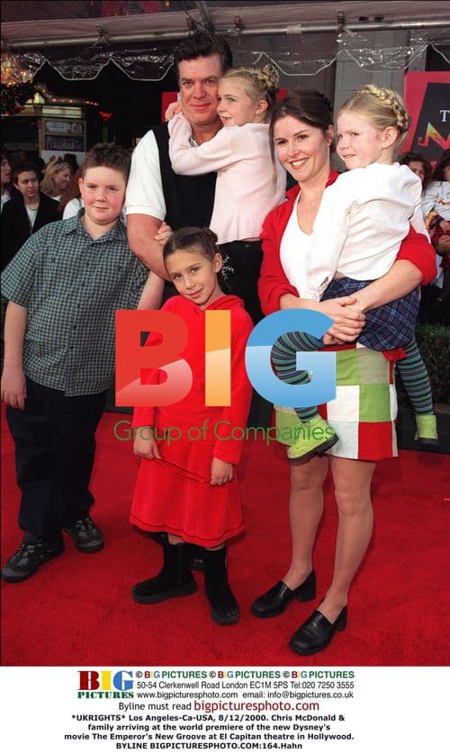 Chris McDonald & family at The Emperor's New Groove premiere