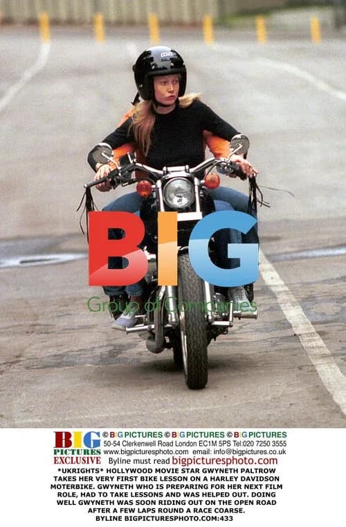Gwyneth Paltrow Takes First Bike Lesson