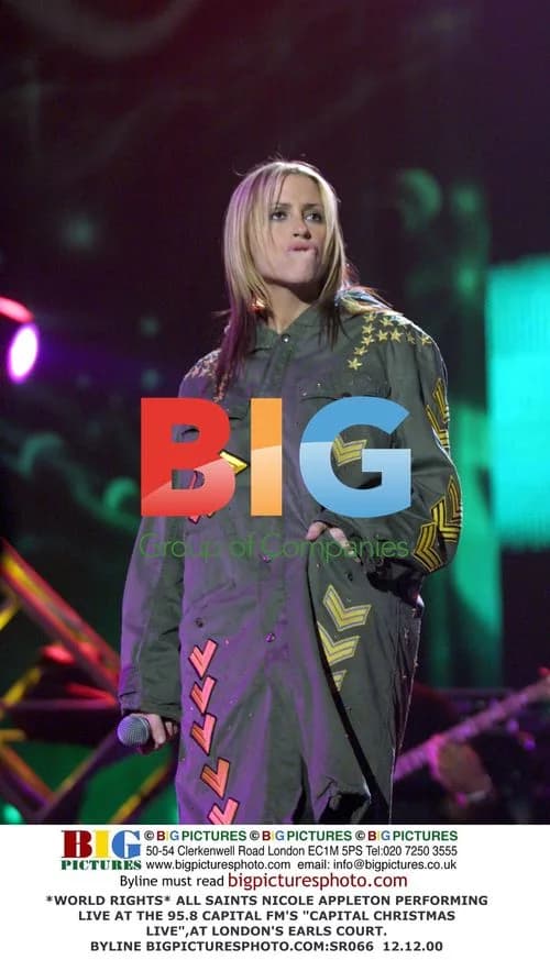 ALL SAINTS' NICOLE APPLETON PERFORMS AT CAPITAL CHRISTMAS LIVE
