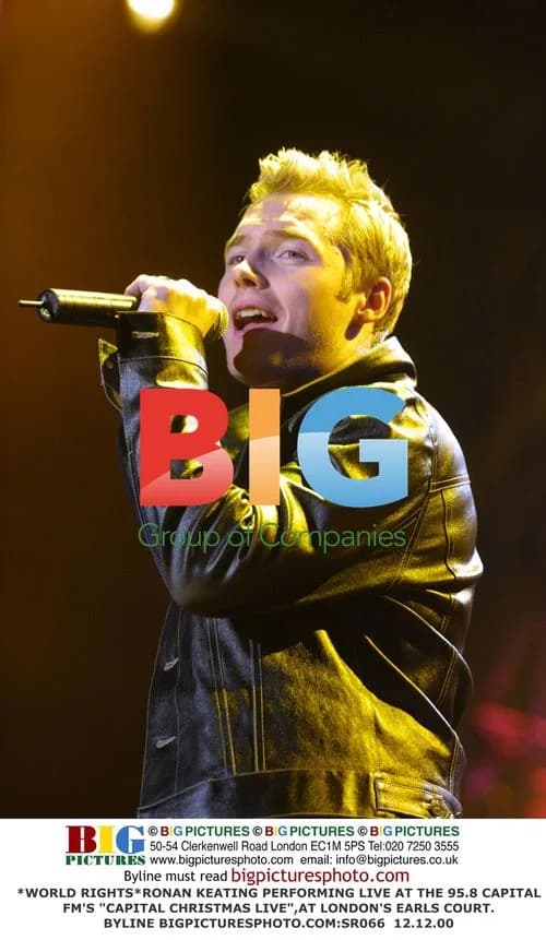 Ronan Keating Performing at Capital Christmas Live