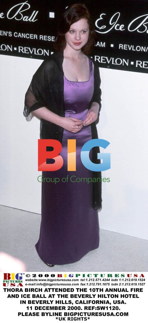Thora Birch at the 10th Annual Fire and Ice Ball