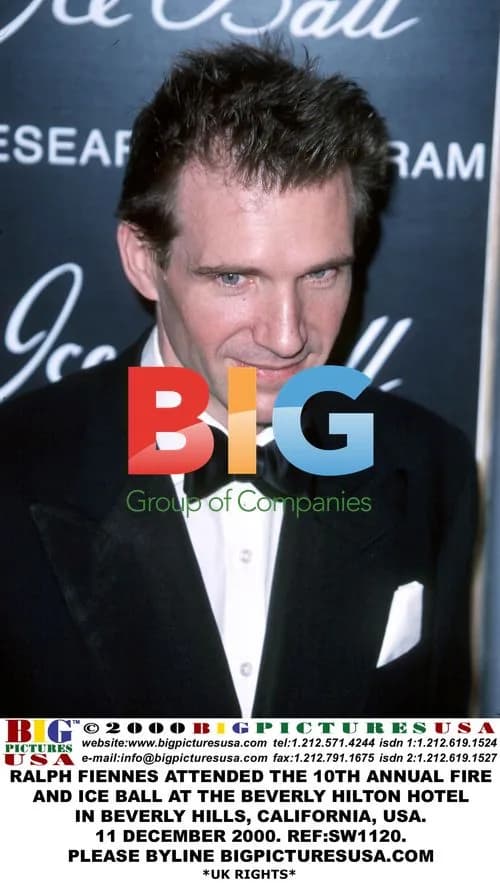 Ralph Fiennes at 10th Annual Fire and Ice Ball