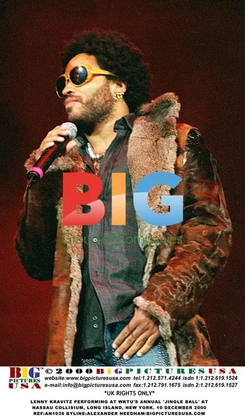 Lenny Kravitz Performing at Jingle Ball