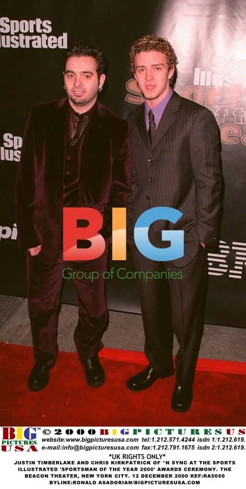 Justin Timberlake and Chris Kirkpatrick at SI Awards