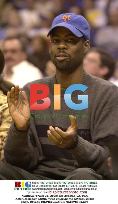 CHRIS ROCK at Lakers/Pistons Game
