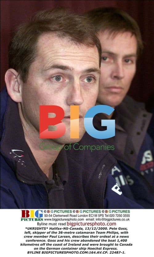 Pete Goss describes catamaran ordeal