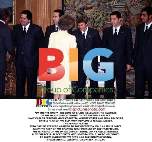 Spanish King Welcomes David Cup Winners