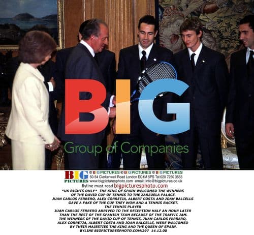 King of Spain Welcomes David Cup Winners