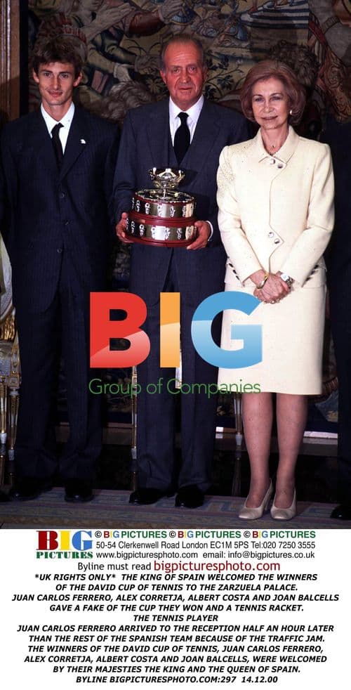 King of Spain Welcomes David Cup Winners