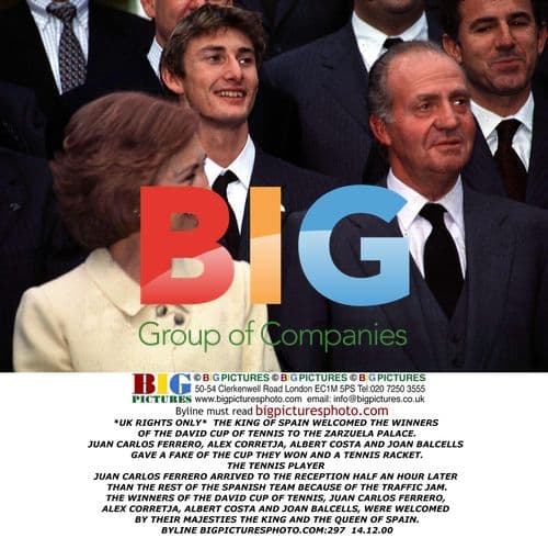 King of Spain Welcomes David Cup Winners