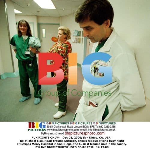 Dr. Michael Sise, Head Trauma Surgeon, Shows Fatigue