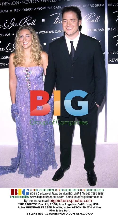 Brendan Fraser & wife Afton Smith at Fire & Ice Ball