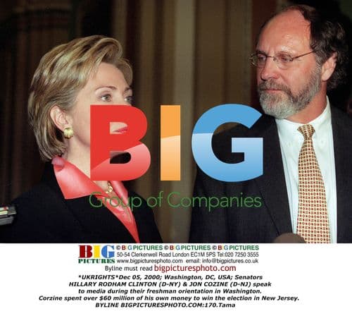 Hillary Rodham Clinton & Jon Cozine Speak to Media