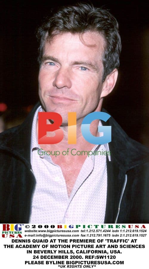 Dennis Quaid at 'Traffic' Premiere