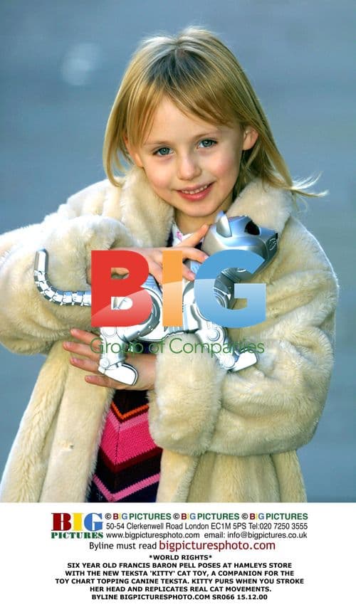 6-yr-old Francis Baron Pell with Teksta "Kitty" toy