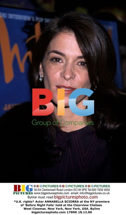 Annabella Sciorra at 'Before Night Falls' Premiere