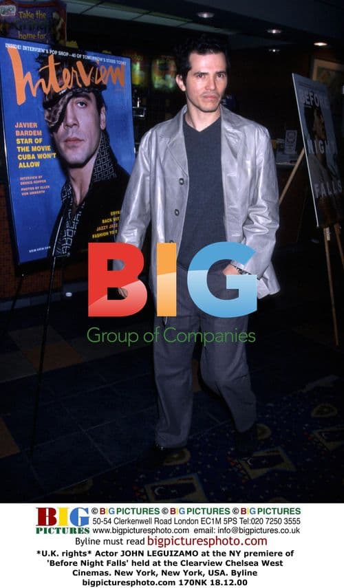 JOHN LEGUIZAMO at 'Before Night Falls' NY Premiere