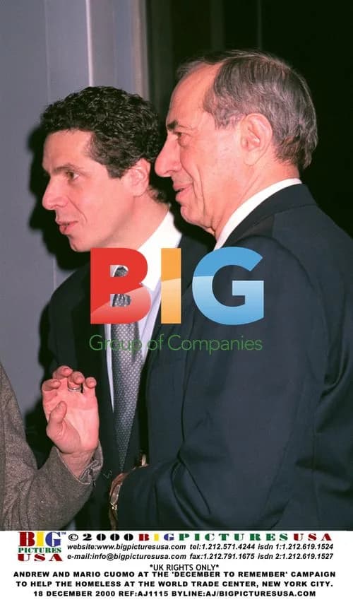 Andrew and Mario Cuomo at 'December to Remember' Campaign