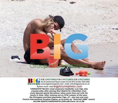 Luis Figo Wins Gold Ball 2000 Award