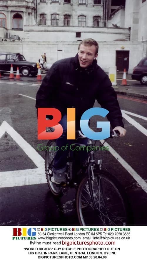 Guy Ritchie Photographed on Bike in London